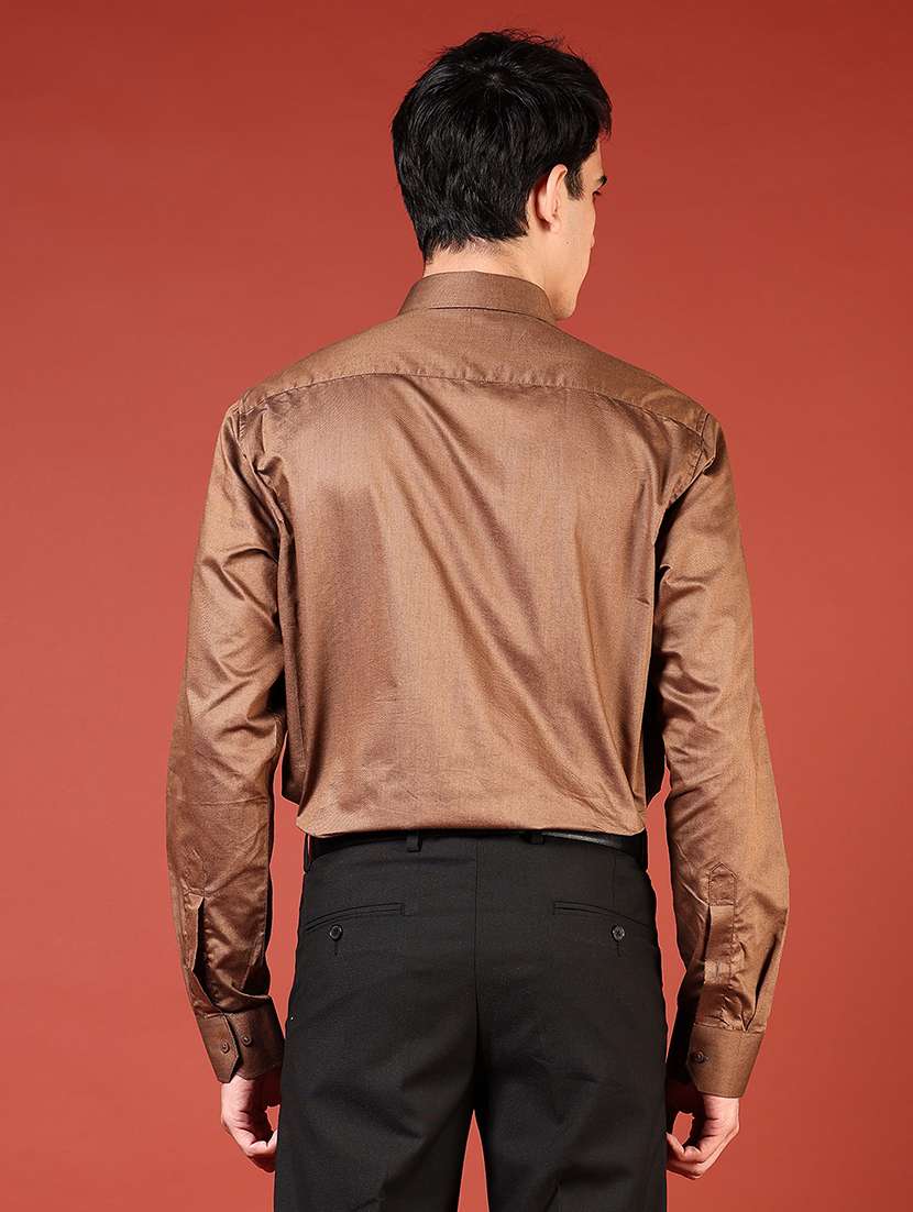 men solid long sleeve regualr fit formal shirt - 22163390 -  Standard Image - 3