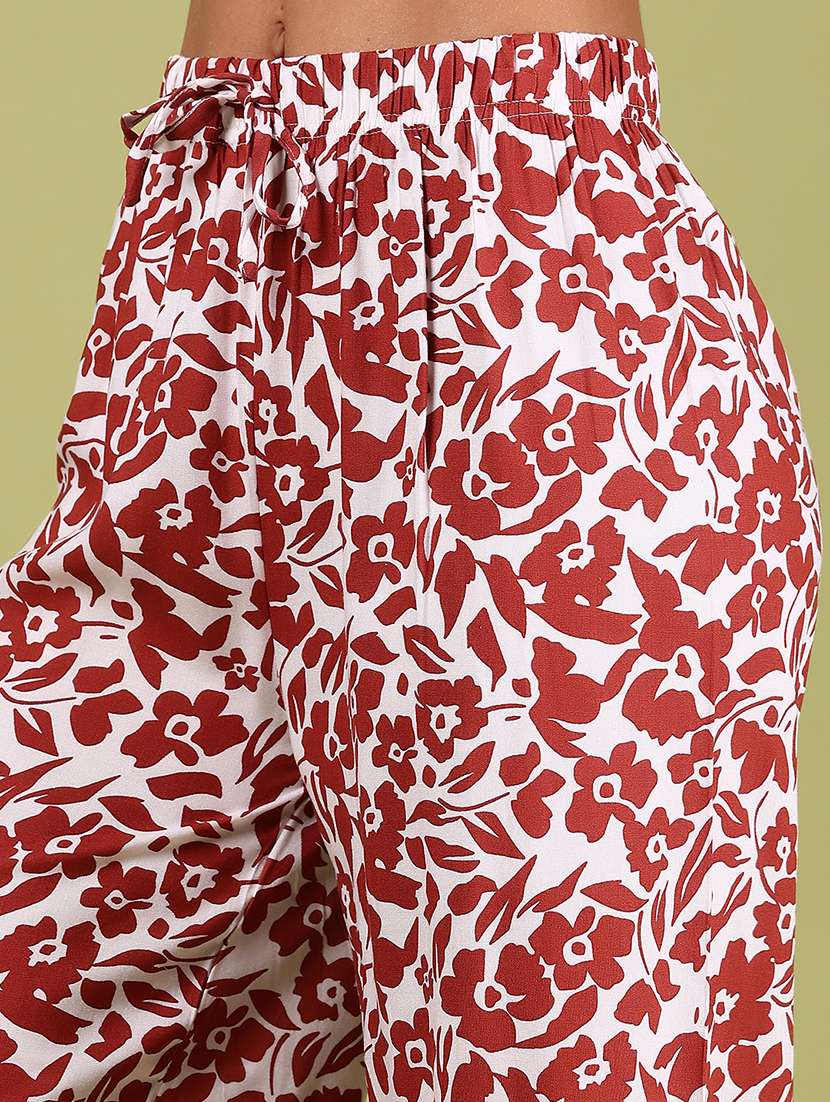 women printed mid rise relaxed fit capri - 22163423 -  Standard Image - 5