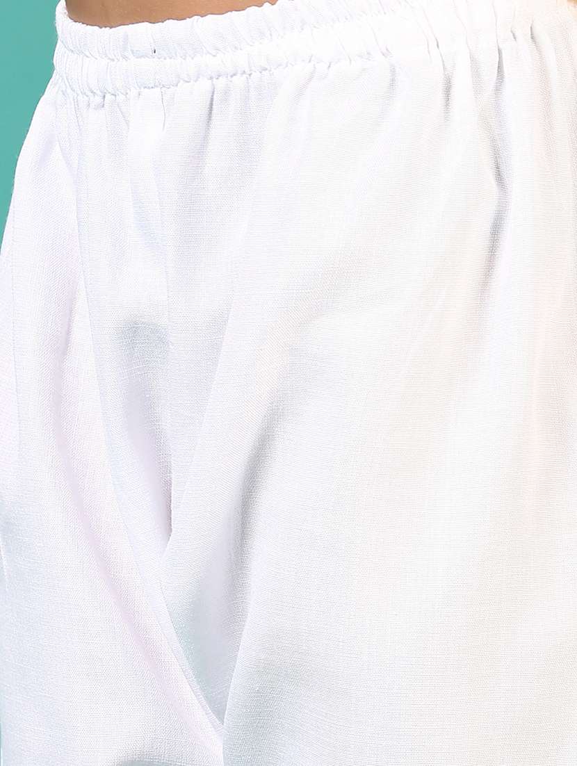 boys embroidered long sleeve kurta and pyjama set - 22163461 -  Standard Image - 5