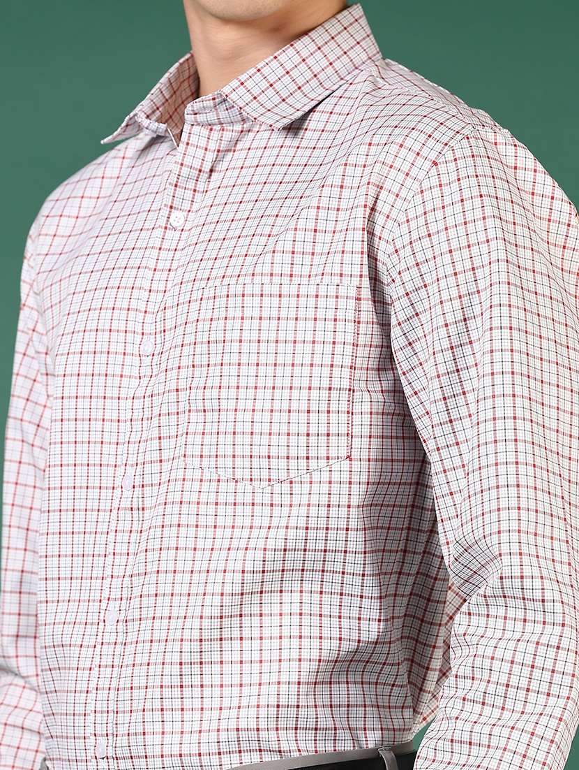 men checkered long sleeve regualr fit formal shirt - 22163549 -  Standard Image - 5