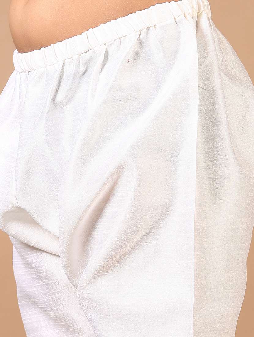 boys embroidered kurta and pyjama set with jacket - 22163786 -  Standard Image - 5