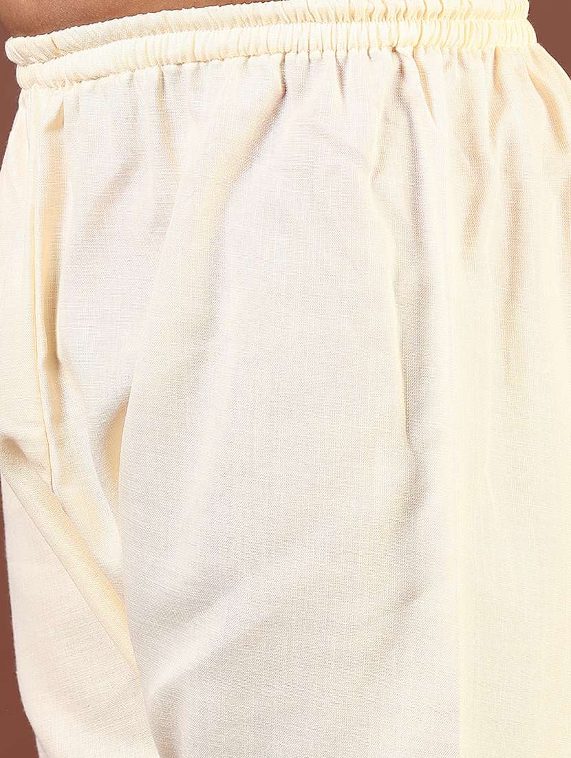 boys embroidered kurta and pyjama set with jacket - 22163787 -  Standard Image - 5