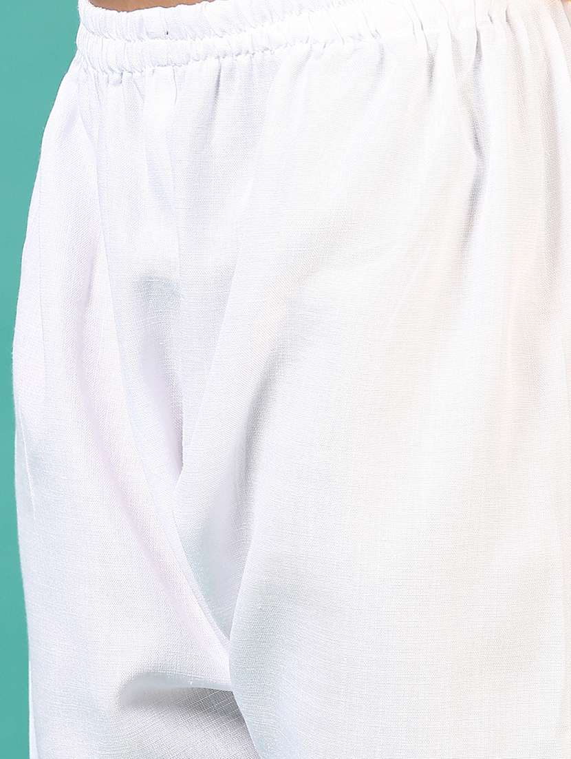 boys embroidered long sleeve kurta and pyjama set - 22163794 -  Standard Image - 5