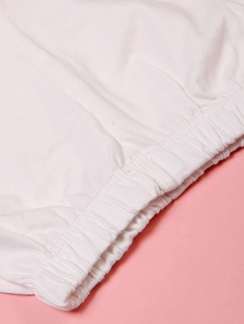 girls solid top and trouser co-ord set - 22163939 -  Standard Image - 5