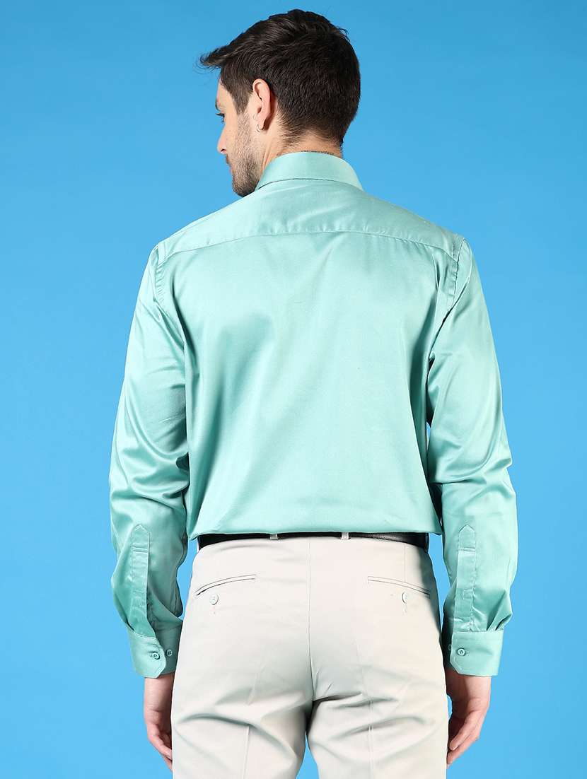 men solid long sleeve regualr fit formal shirt - 22164003 -  Standard Image - 3