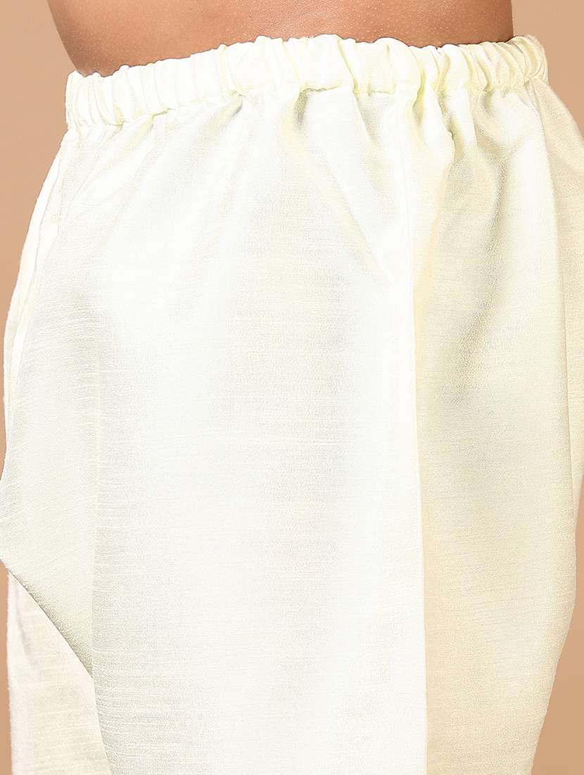 boys embroidered long sleeve kurta and pyjama set - 22164223 -  Standard Image - 5