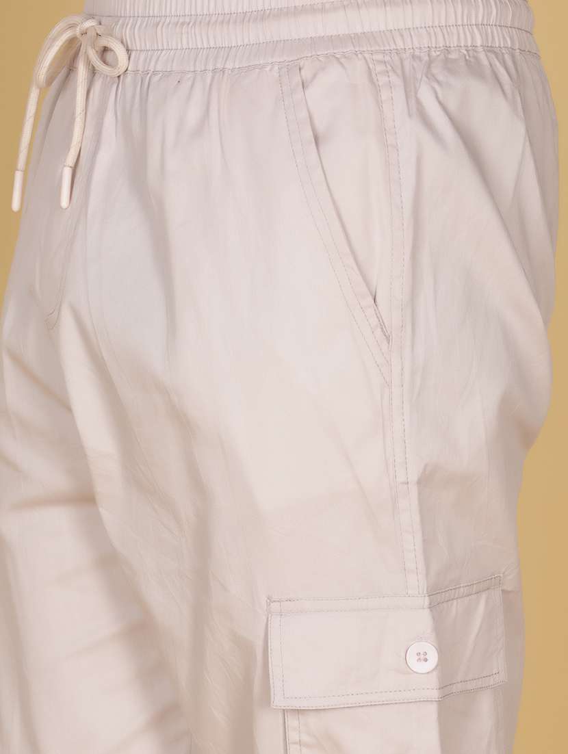men solid mid rise cargo - 22164318 -  Standard Image - 5