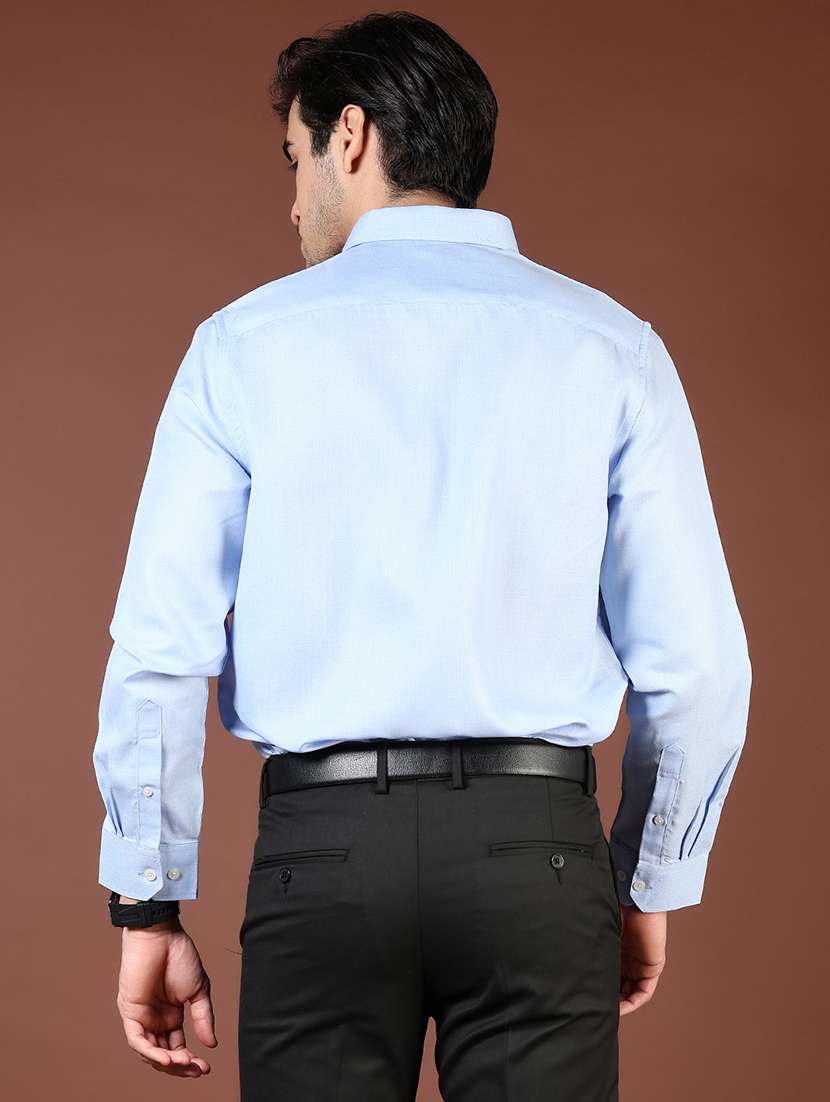 men solid long sleeve regualr fit formal shirt - 22164438 -  Standard Image - 3