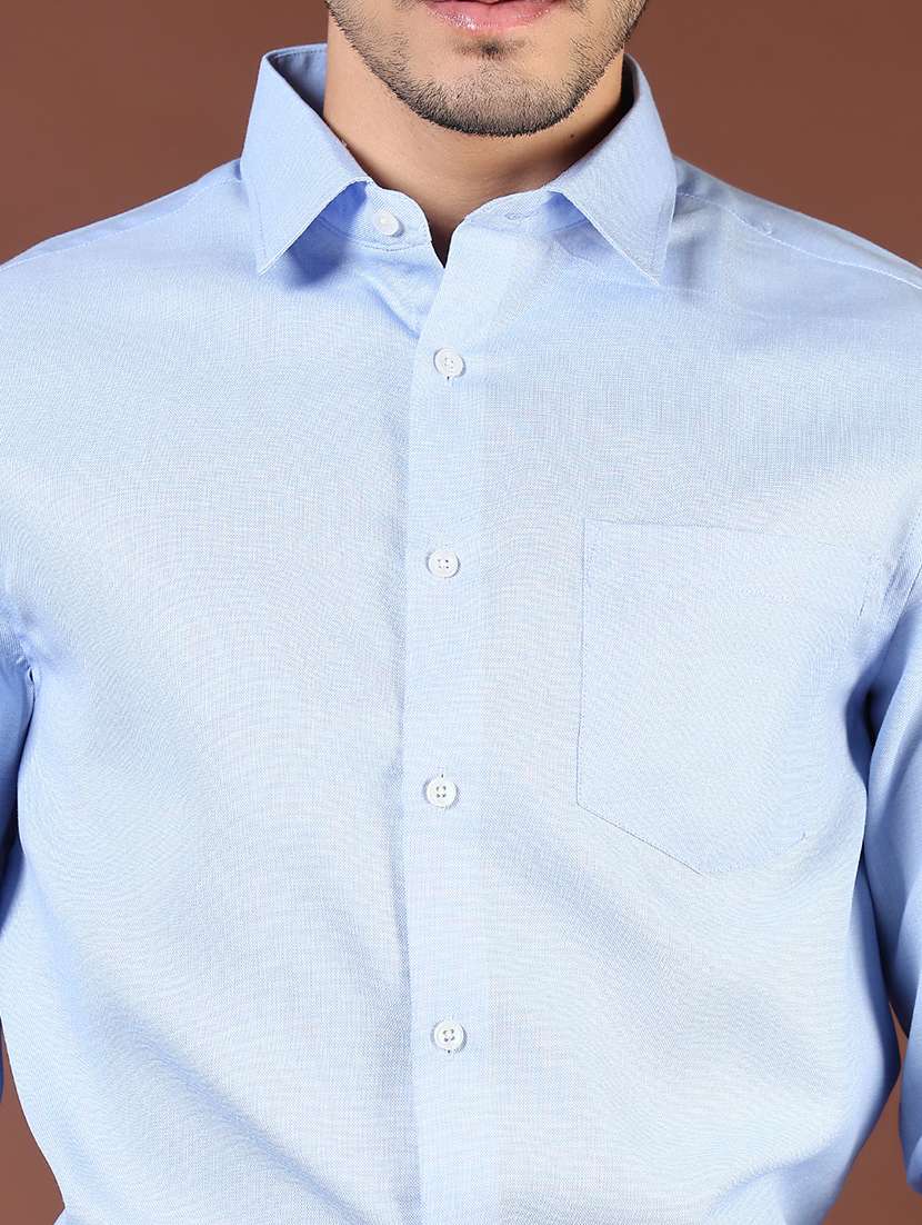 men solid long sleeve regualr fit formal shirt - 22164438 -  Standard Image - 5