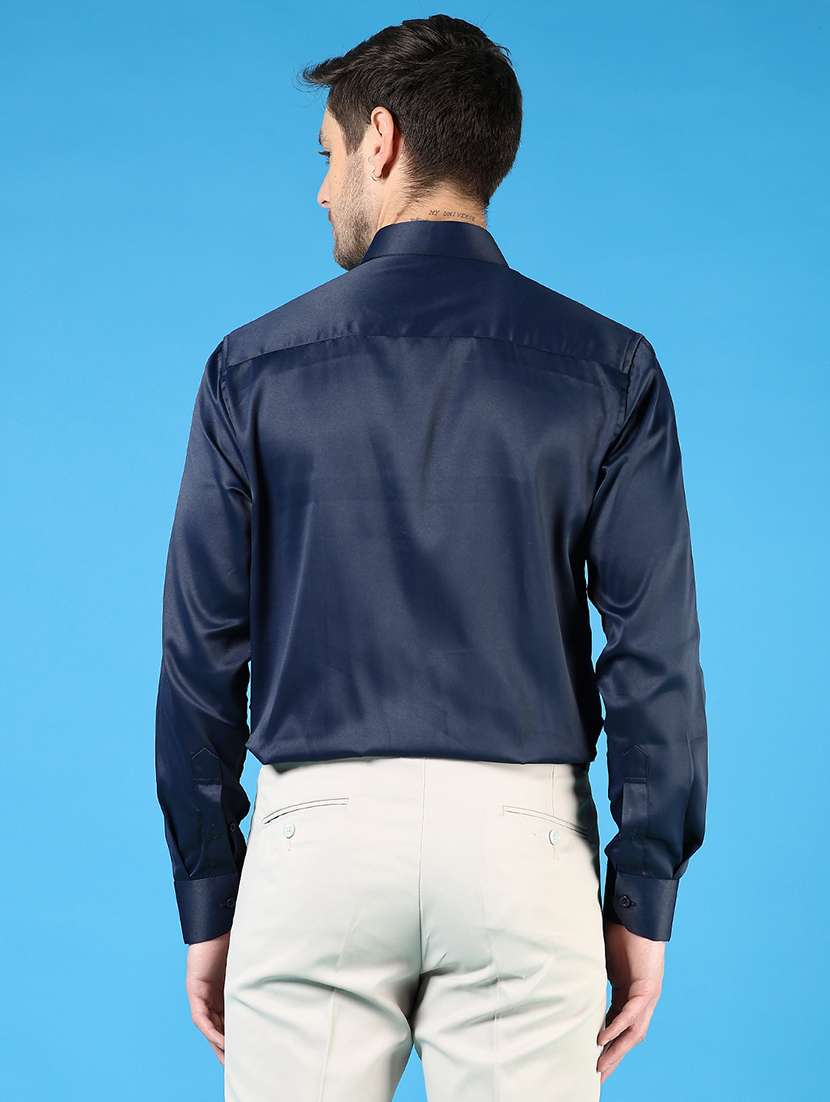 men solid long sleeve regualr fit formal shirt - 22164439 -  Standard Image - 3