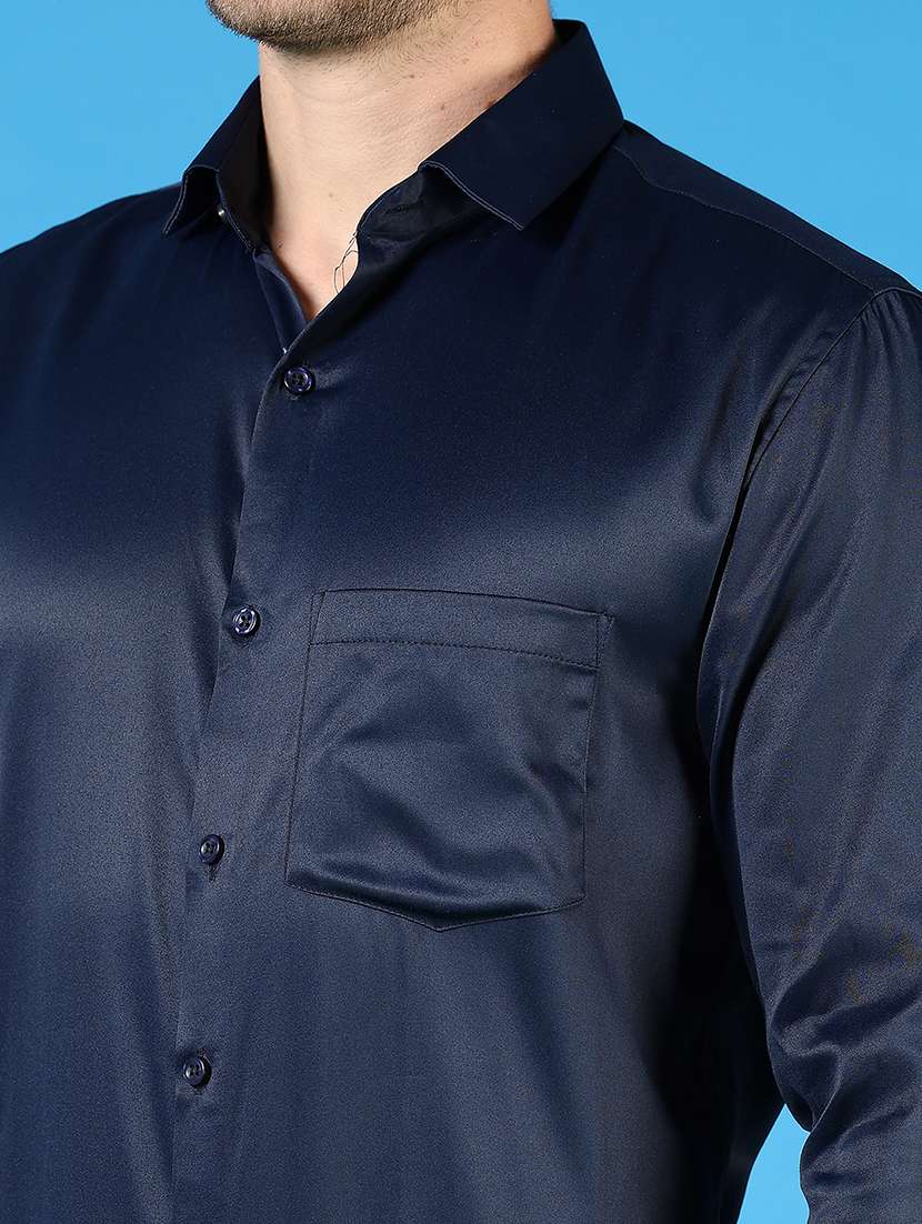 men solid long sleeve regualr fit formal shirt - 22164439 -  Standard Image - 5