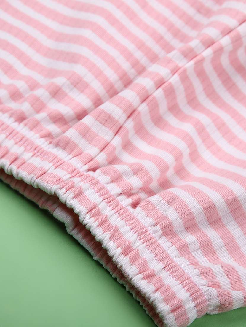 girls striped round neck full length set - 22164505 -  Standard Image - 3