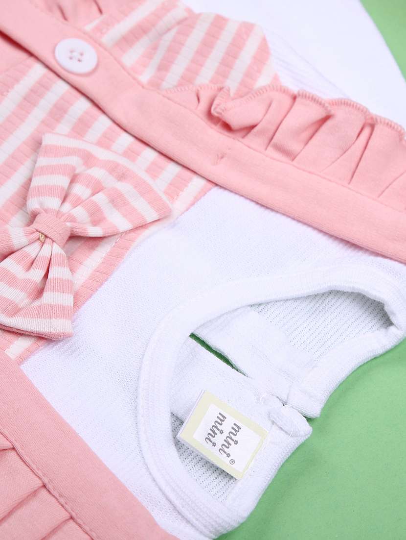 girls striped round neck full length set - 22164505 -  Standard Image - 5