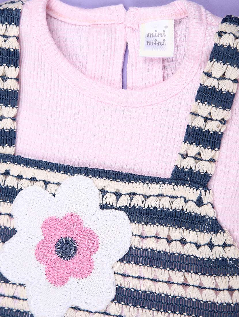 girls printed roundneck top and trouser co-ord set - 22164507 -  Standard Image - 3