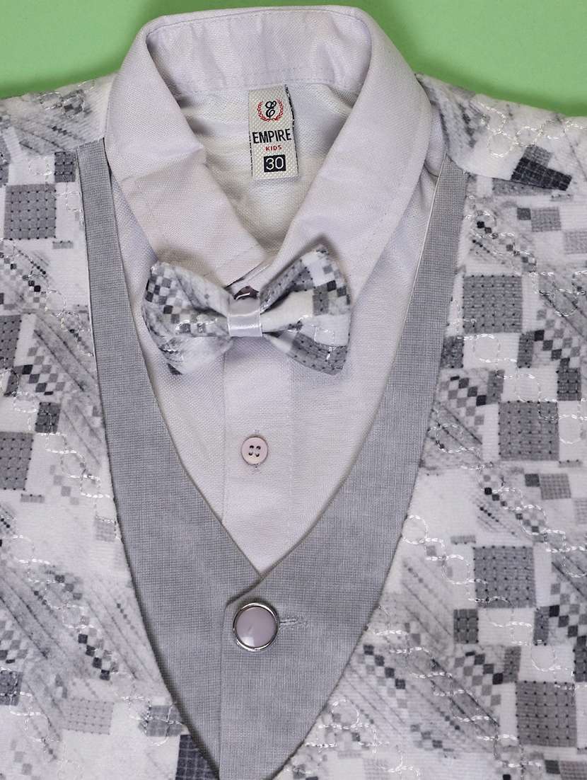 boys checkered long sleeve trouser shirt with waistcoat set - 22164631 -  Standard Image - 3