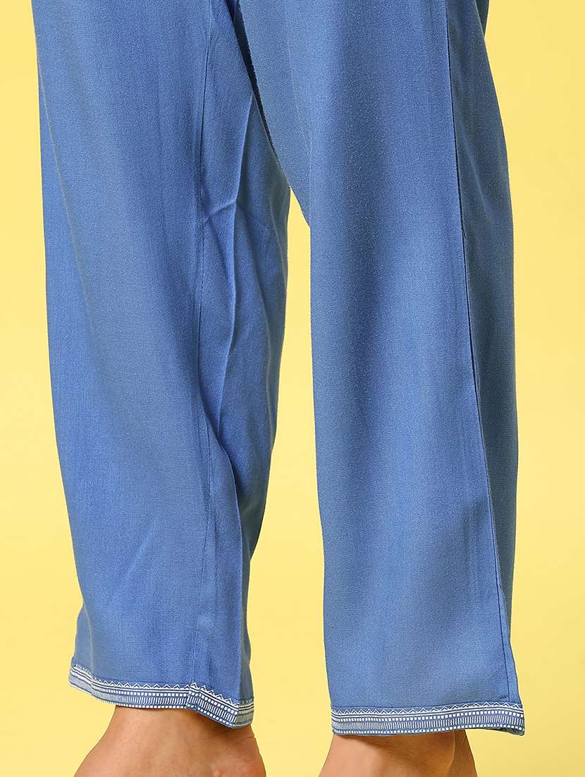 women floral three quarter sleeve kurta pant with dupatta set - 22164908 -  Standard Image - 5