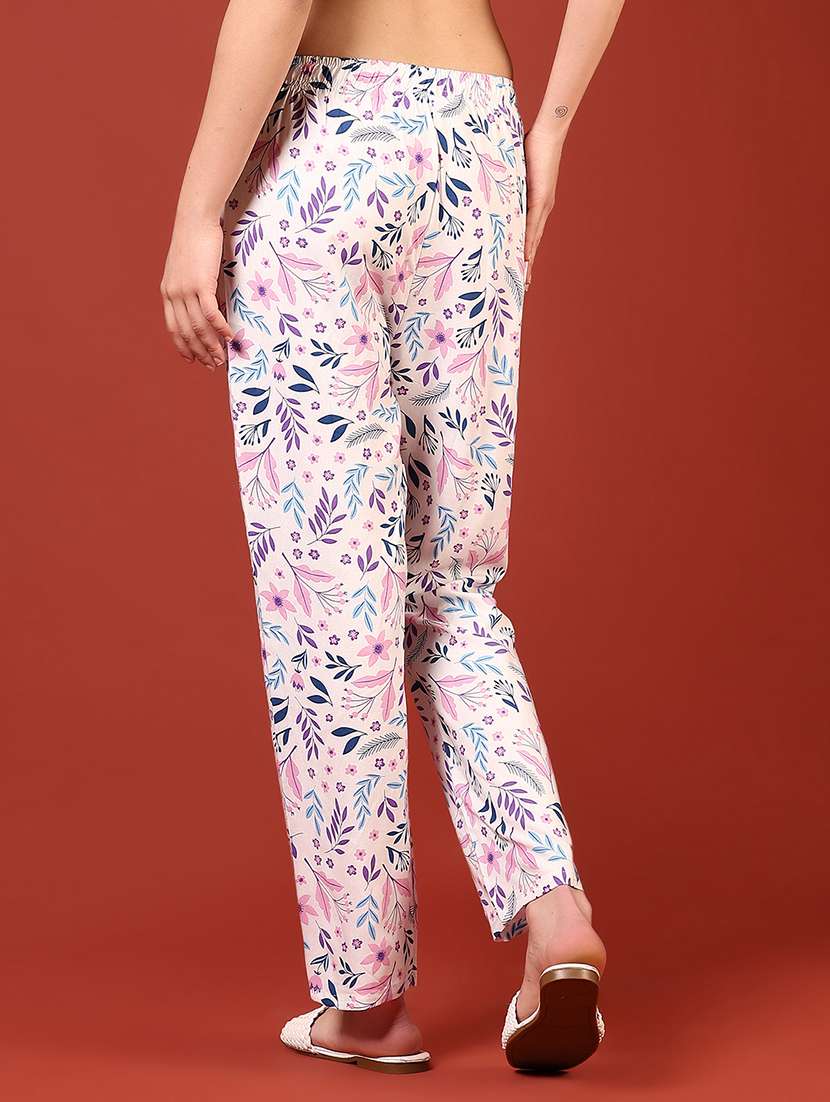women printed mid rise pyjama - 22165809 -  Standard Image - 3