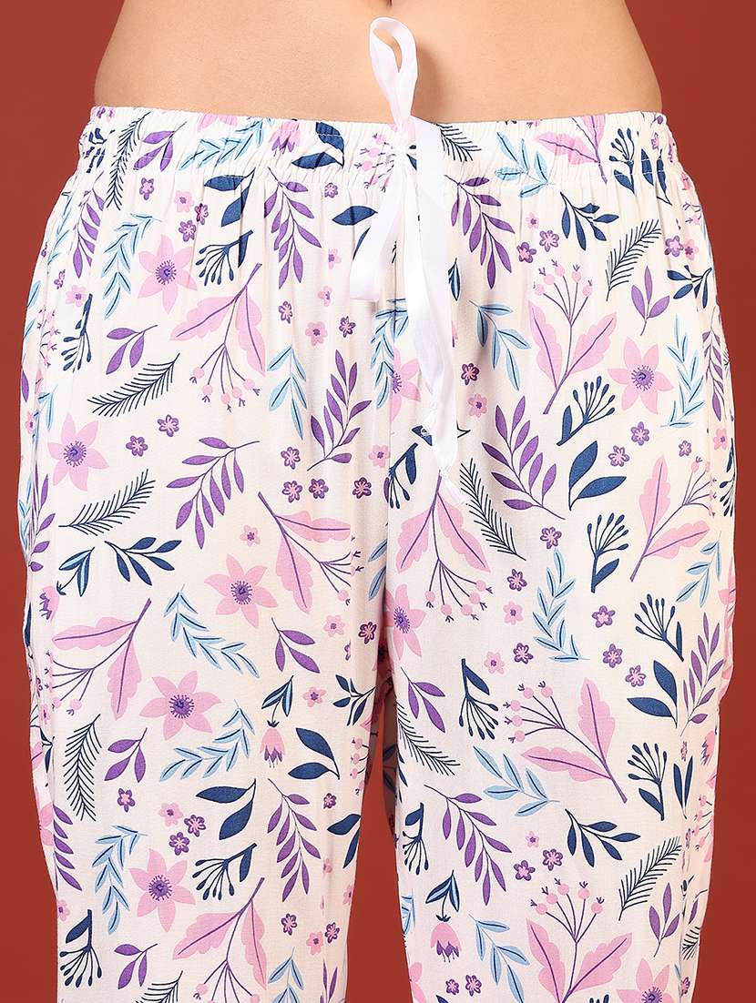 women printed mid rise pyjama - 22165809 -  Standard Image - 5