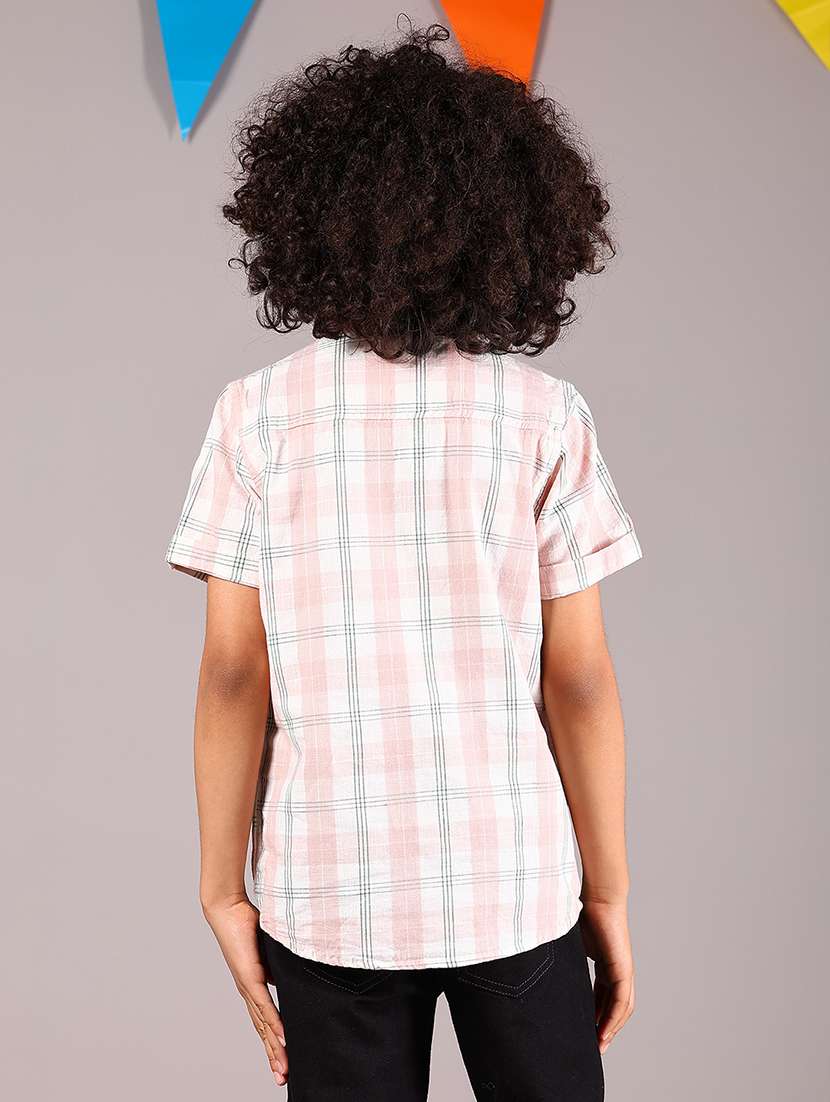 boys checkered short sleeve casual shirt - 22165950 -  Standard Image - 3
