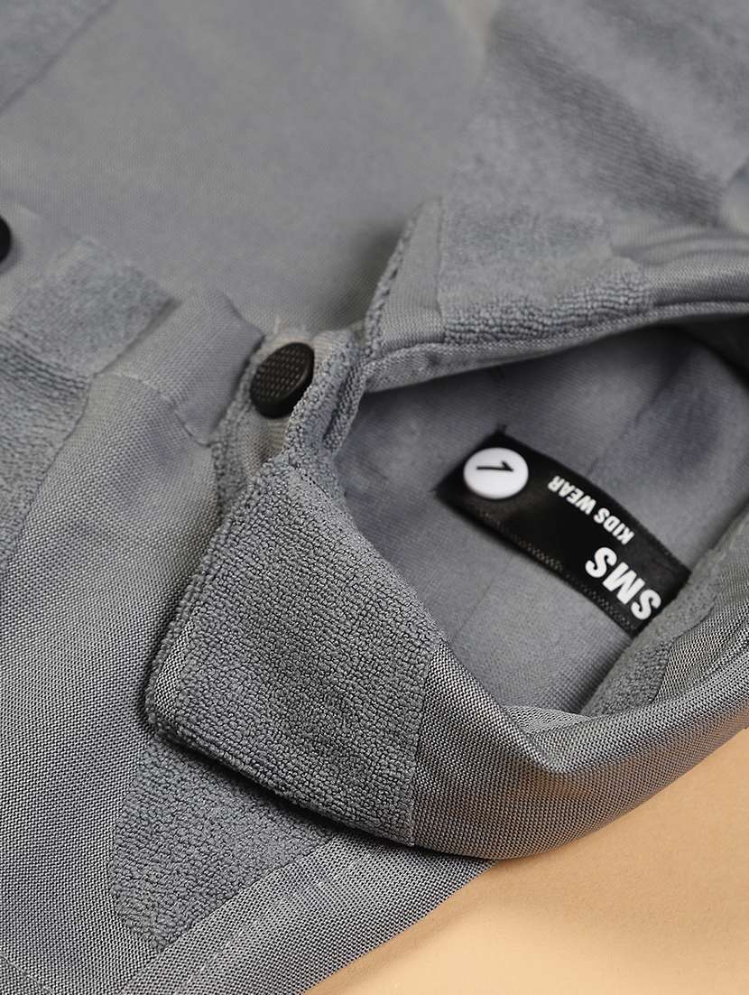 boys solid shorts co-ord set - 22166317 -  Standard Image - 5