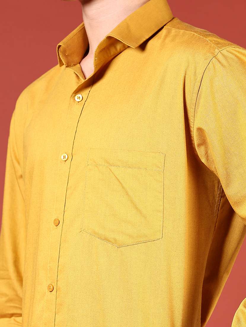men solid long sleeve regualr fit formal shirt - 22166408 -  Standard Image - 5