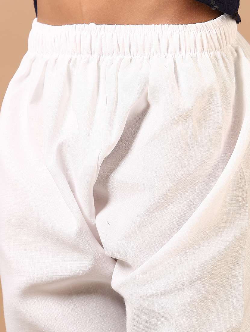 boys embroidered long sleeve kurta and pyjama set - 22166548 -  Standard Image - 5