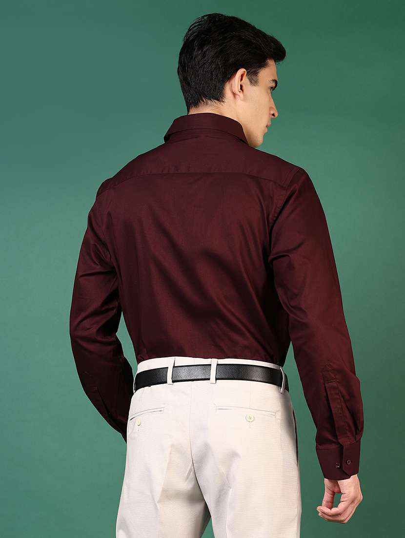 men solid long sleeve regualr fit formal shirt - 22166604 -  Standard Image - 3