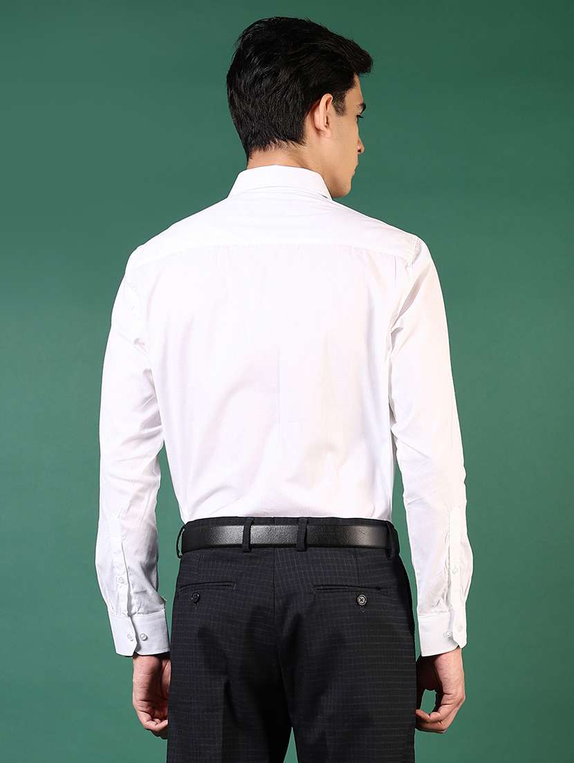 men solid long sleeve regualr fit formal shirt - 22166706 -  Standard Image - 3