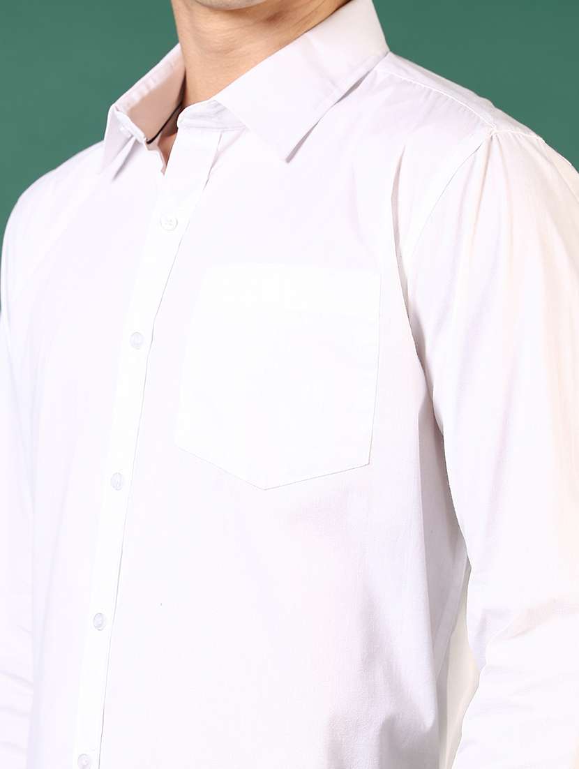 men solid long sleeve regualr fit formal shirt - 22166706 -  Standard Image - 5