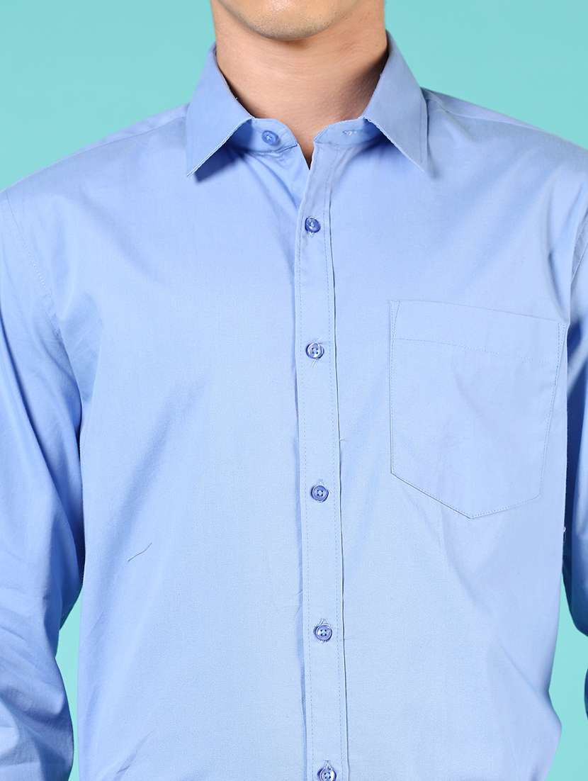 men solid long sleeve regualr fit formal shirt - 22166794 -  Standard Image - 5
