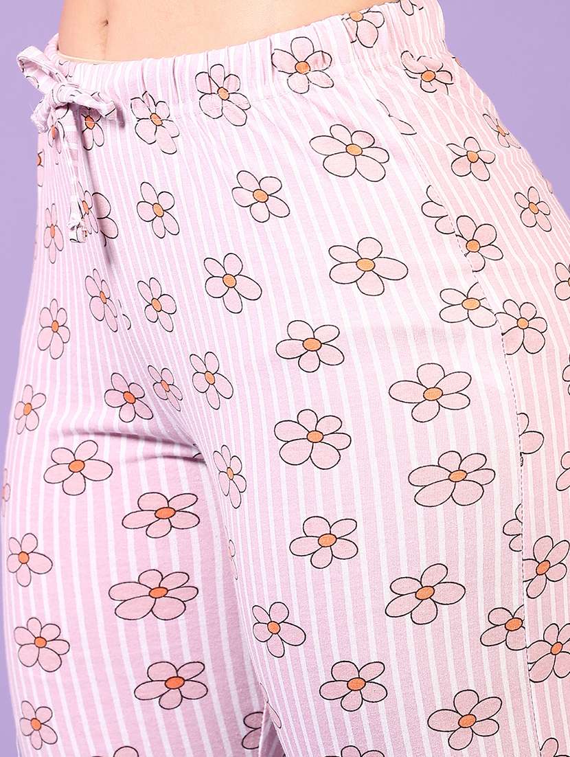 women printed mid rise pyjama - 22166935 -  Standard Image - 5