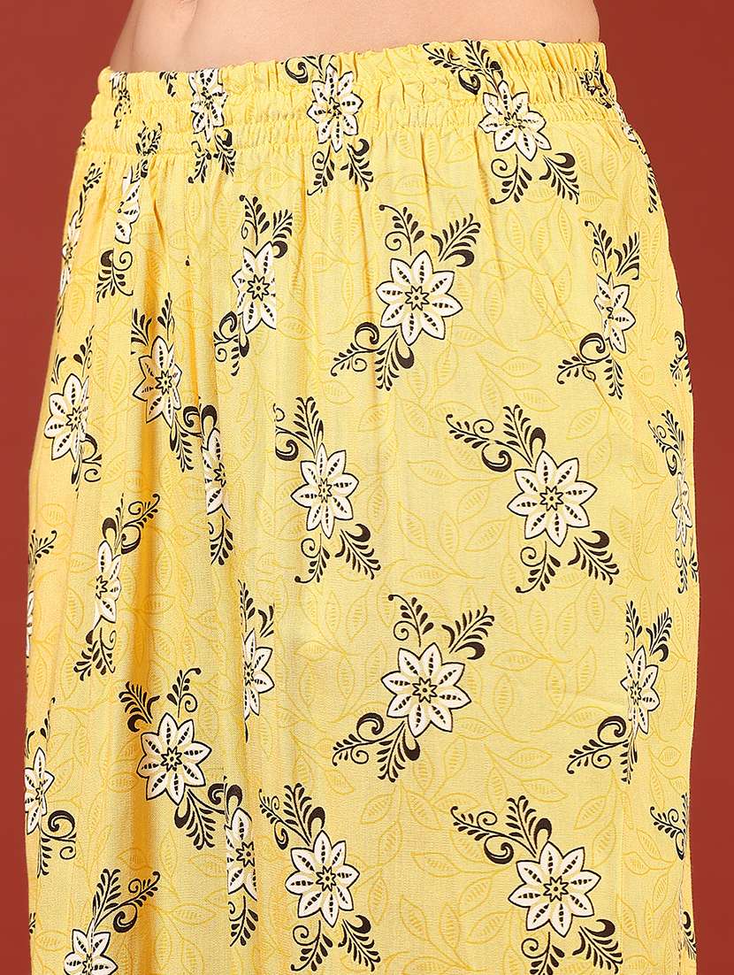 women printed mid rise palazzo - 22167189 -  Standard Image - 5