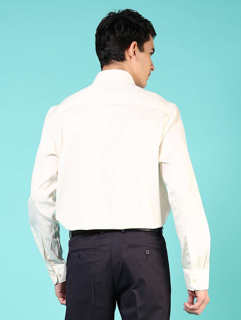 men solid long sleeve regualr fit formal shirt - 22167234 -  Standard Image - 3