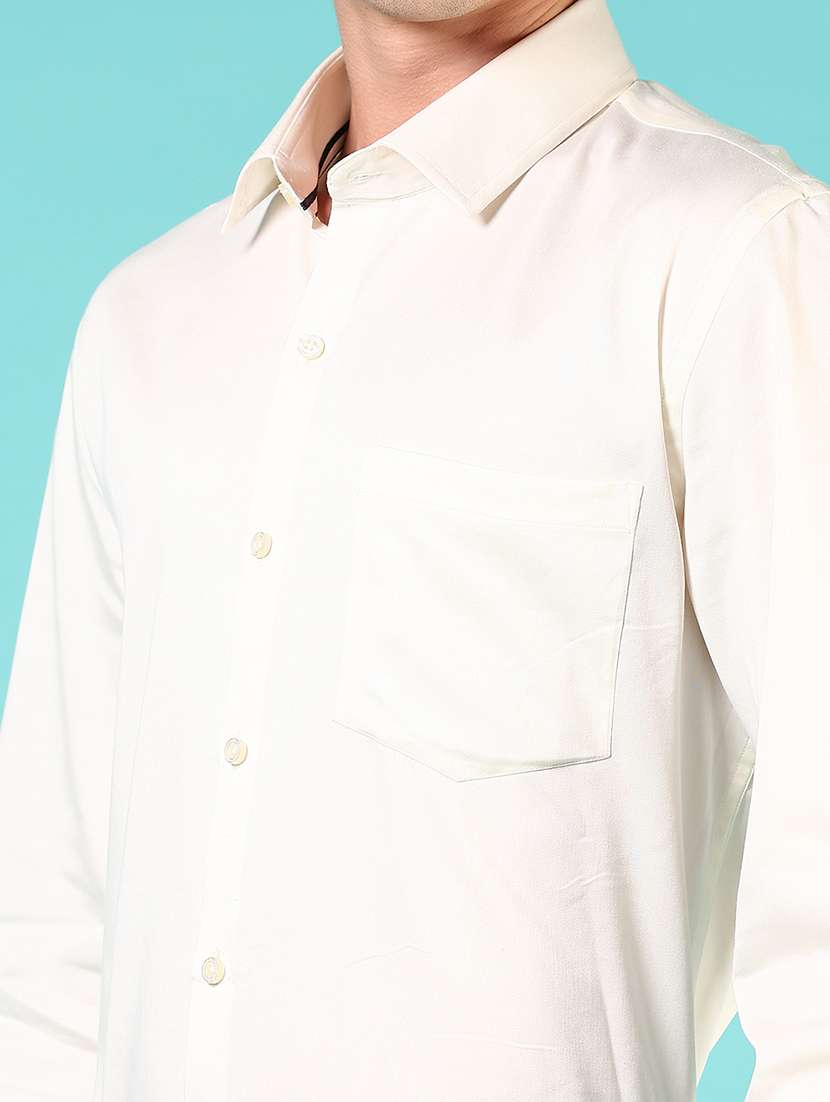 men solid long sleeve regualr fit formal shirt - 22167234 -  Standard Image - 5