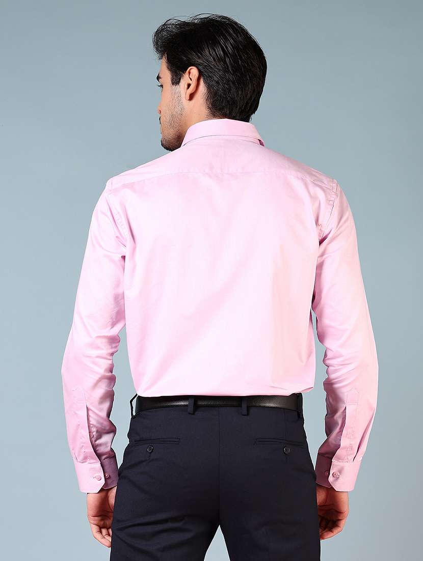men solid long sleeve regualr fit formal shirt - 22167306 -  Standard Image - 3