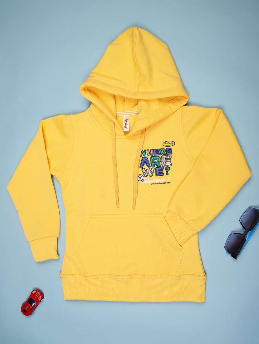 boys typographic long sleeve sweatshirt