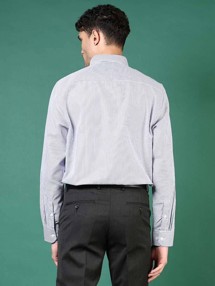 Men Striped Long Sleeve Regualr Fit Formal Shirt - 22167470 -  Standard Image - 3