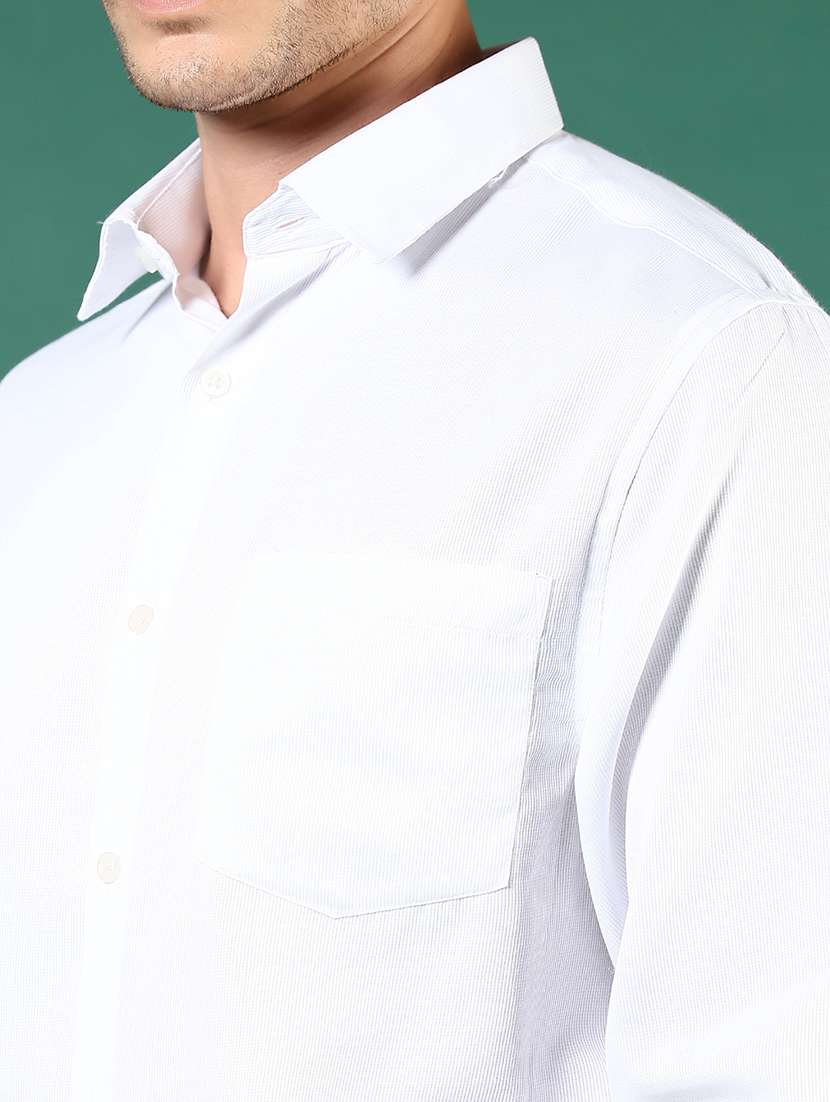 men solid long sleeve regualr fit formal shirt - 22167471 -  Standard Image - 5