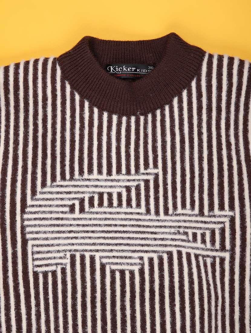boys striped long sleeve sweater - 22167518 -  Standard Image - 3
