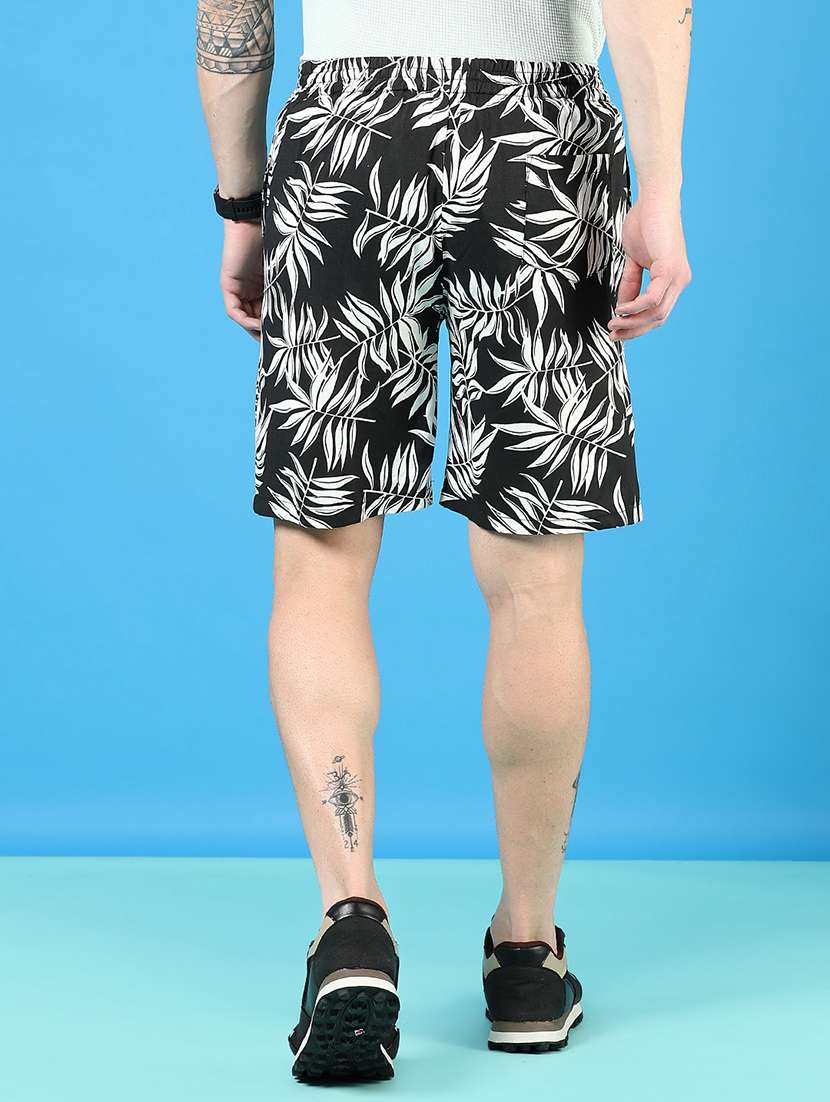 men printed mid rise regular fit shorts - 22167803 -  Standard Image - 3