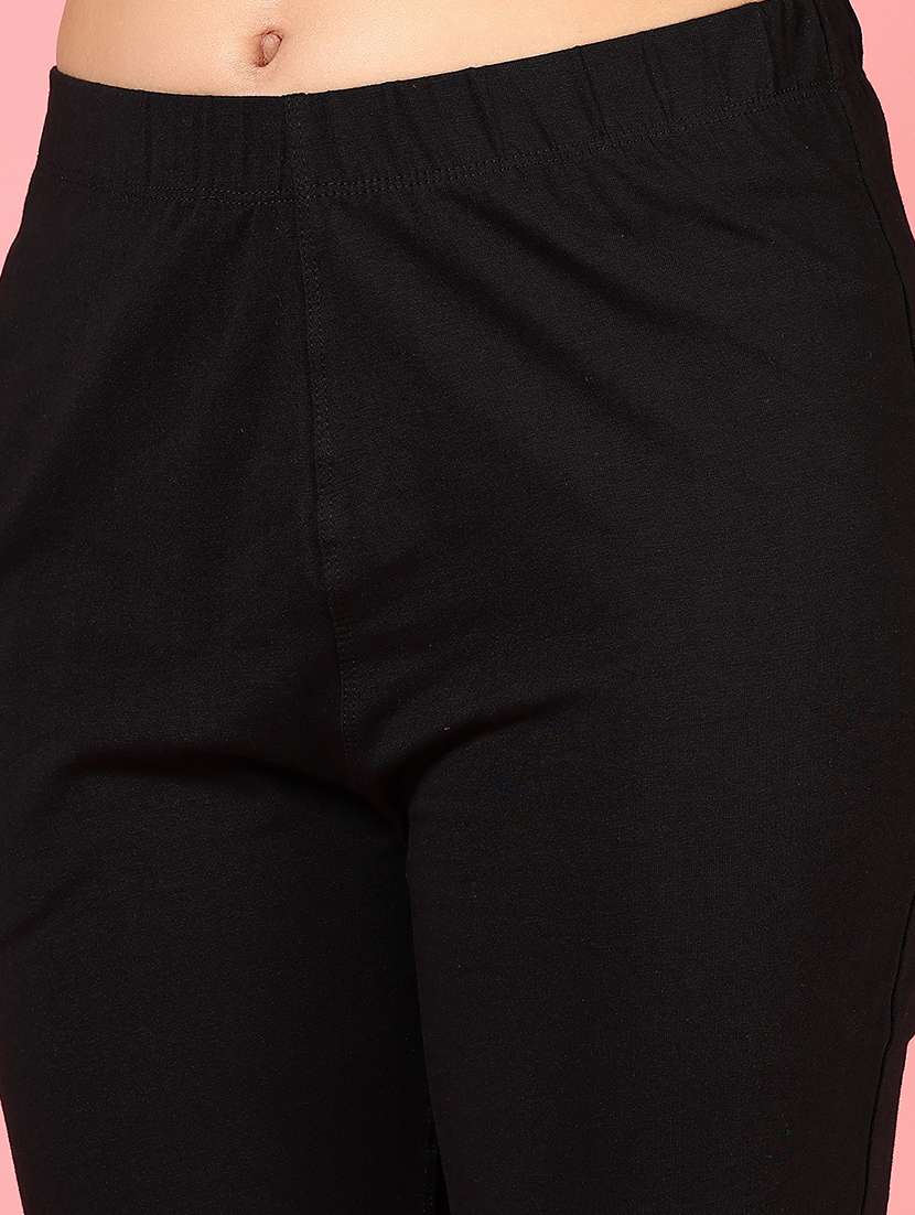 women solid mid rise ankle length tapered pant - 22167805 -  Standard Image - 5