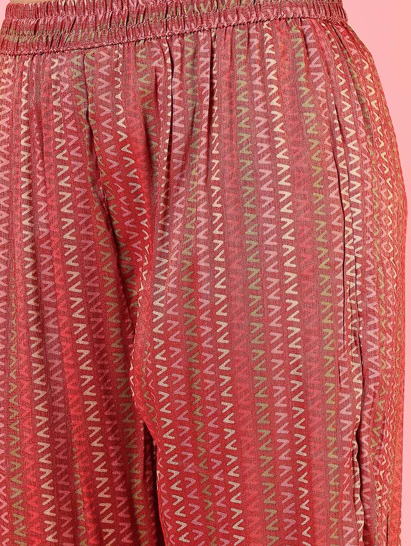 women three quarter sleeve kurta and pant set - 22167875 -  Standard Image - 5