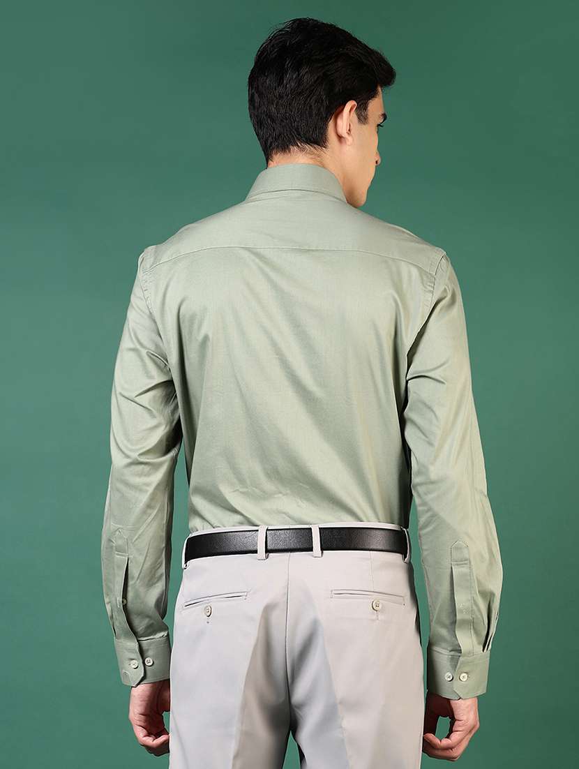 men solid long sleeve regualr fit formal shirt - 22168215 -  Standard Image - 3