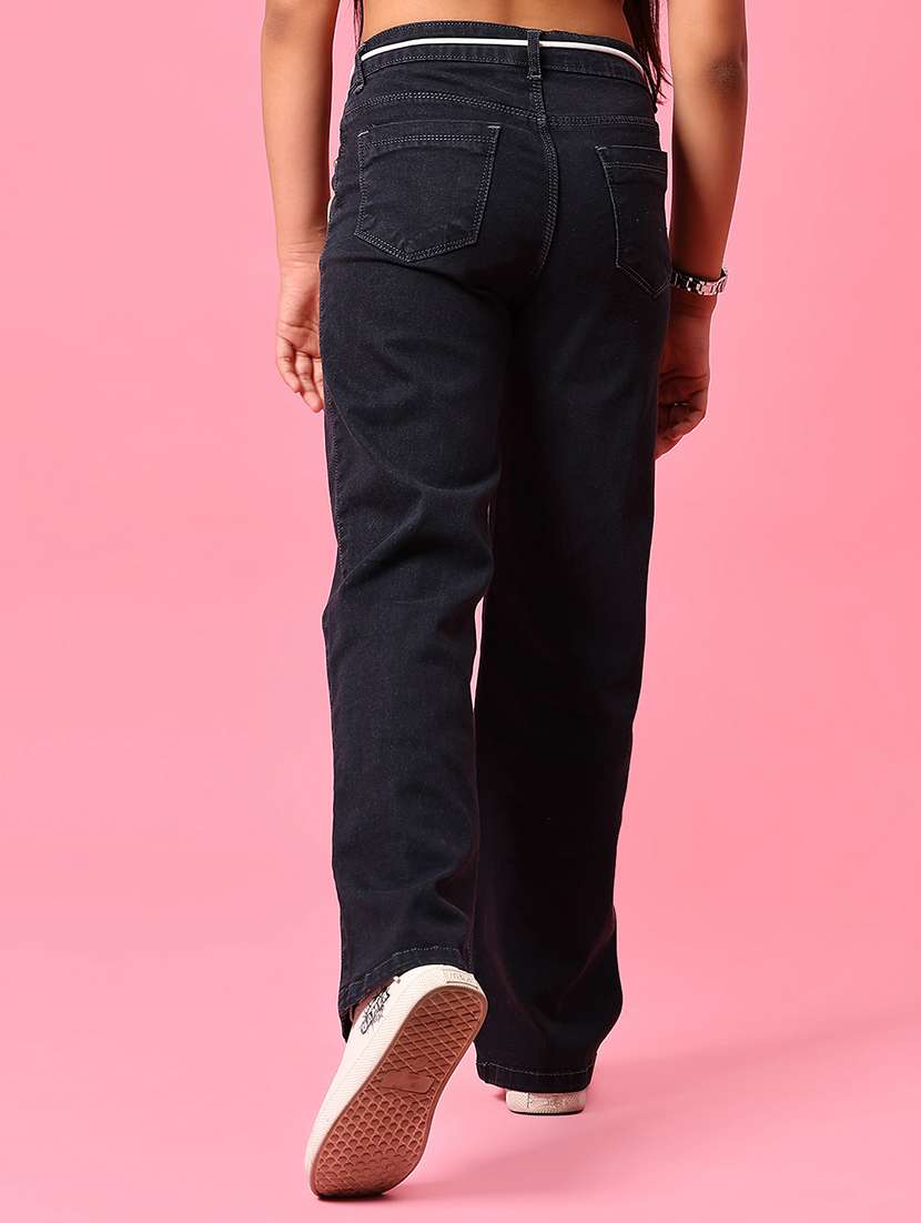 girs solid mid rise straight fit jean - 22168245 -  Standard Image - 3