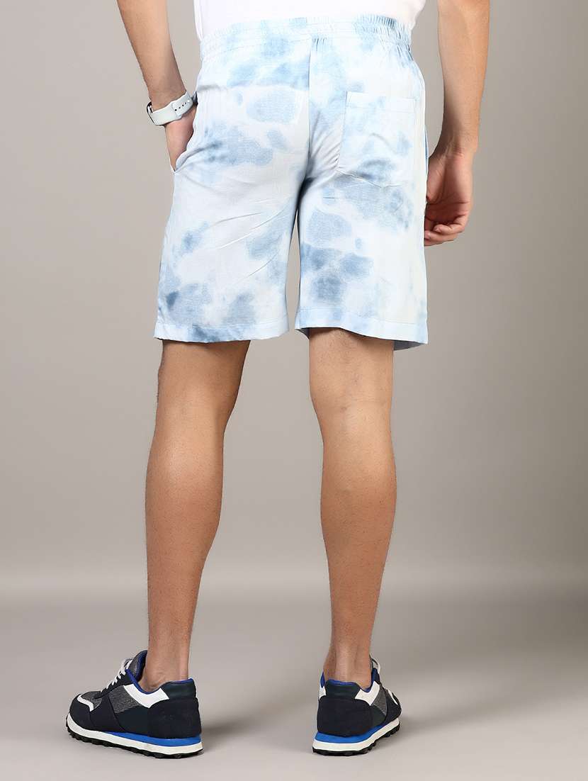 men tie & dye mid rise regular fit shorts - 22168448 -  Standard Image - 3