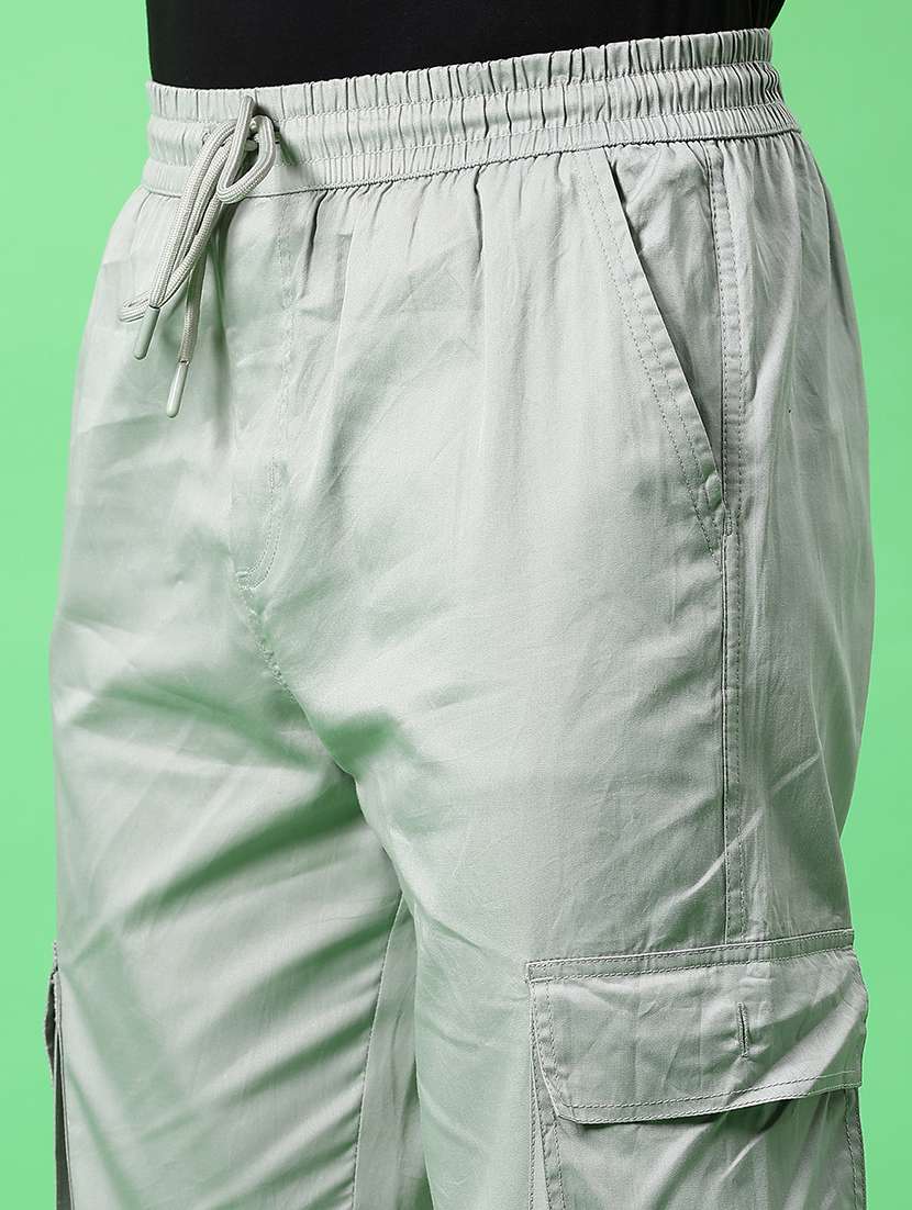 men solid mid rise cargo - 22168566 -  Standard Image - 5