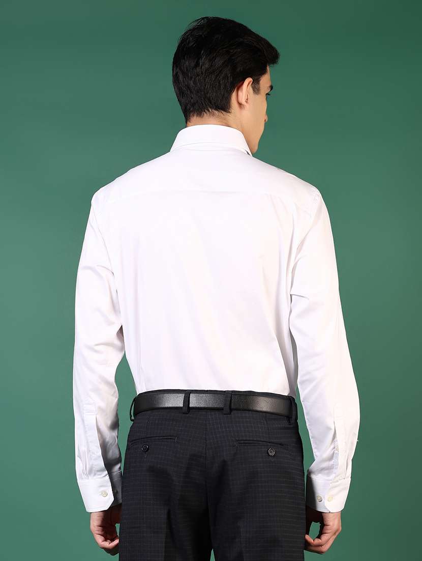 men solid long sleeve regualr fit formal shirt - 22168703 -  Standard Image - 3