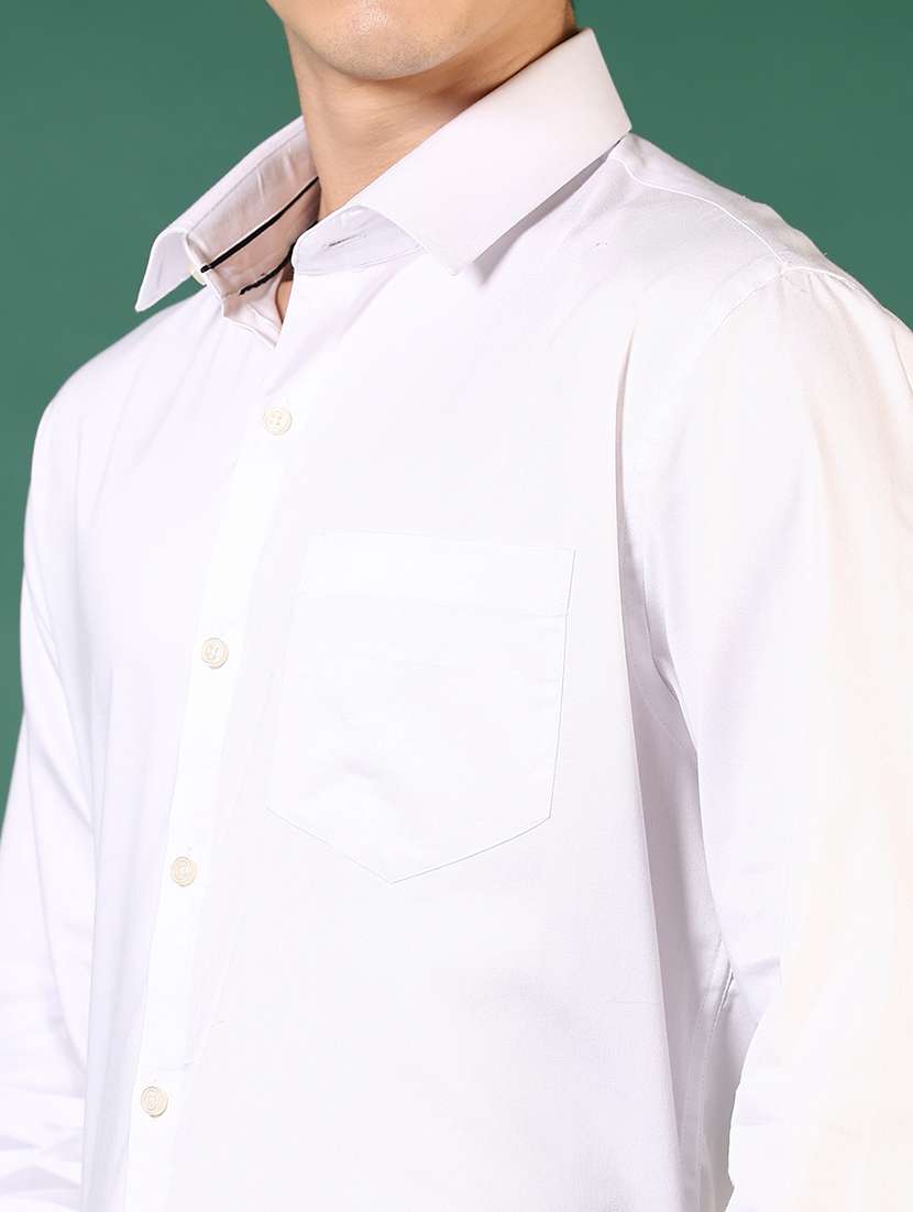 men solid long sleeve regualr fit formal shirt - 22168703 -  Standard Image - 5