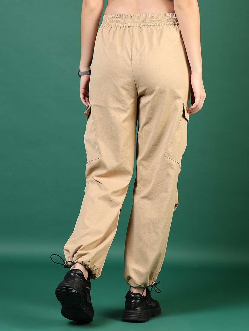 women solid mid rise regular fit jogger - 22168774 -  Standard Image - 3