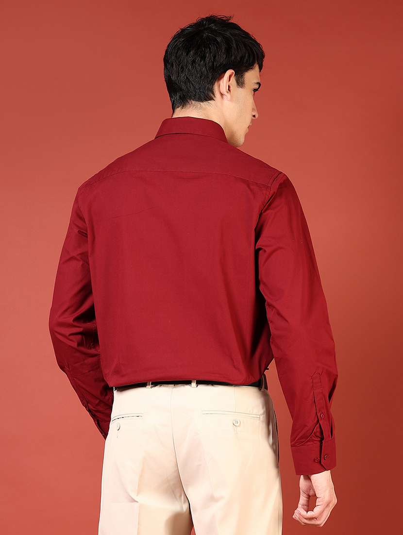 men solid long sleeve regualr fit formal shirt - 22168829 -  Standard Image - 3
